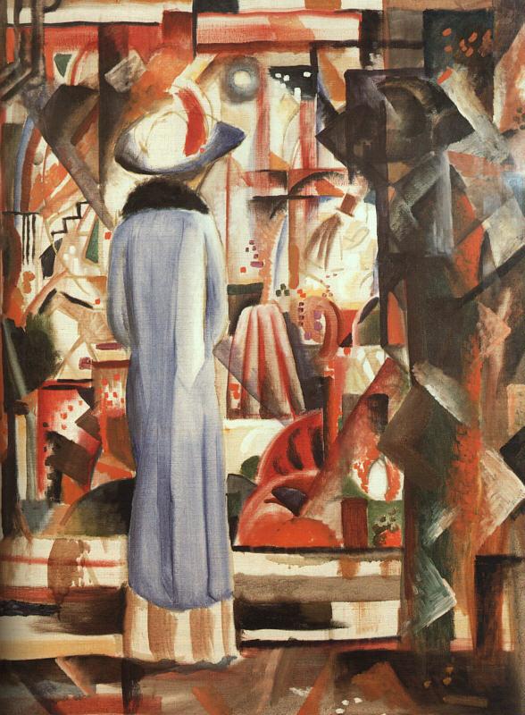 Large Bright Shop Window, August Macke